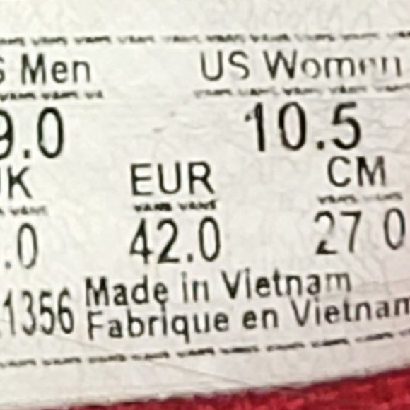 VANS Old Skool Off The Wall, Red and White Men's Size 9 - Picture 8 of 8